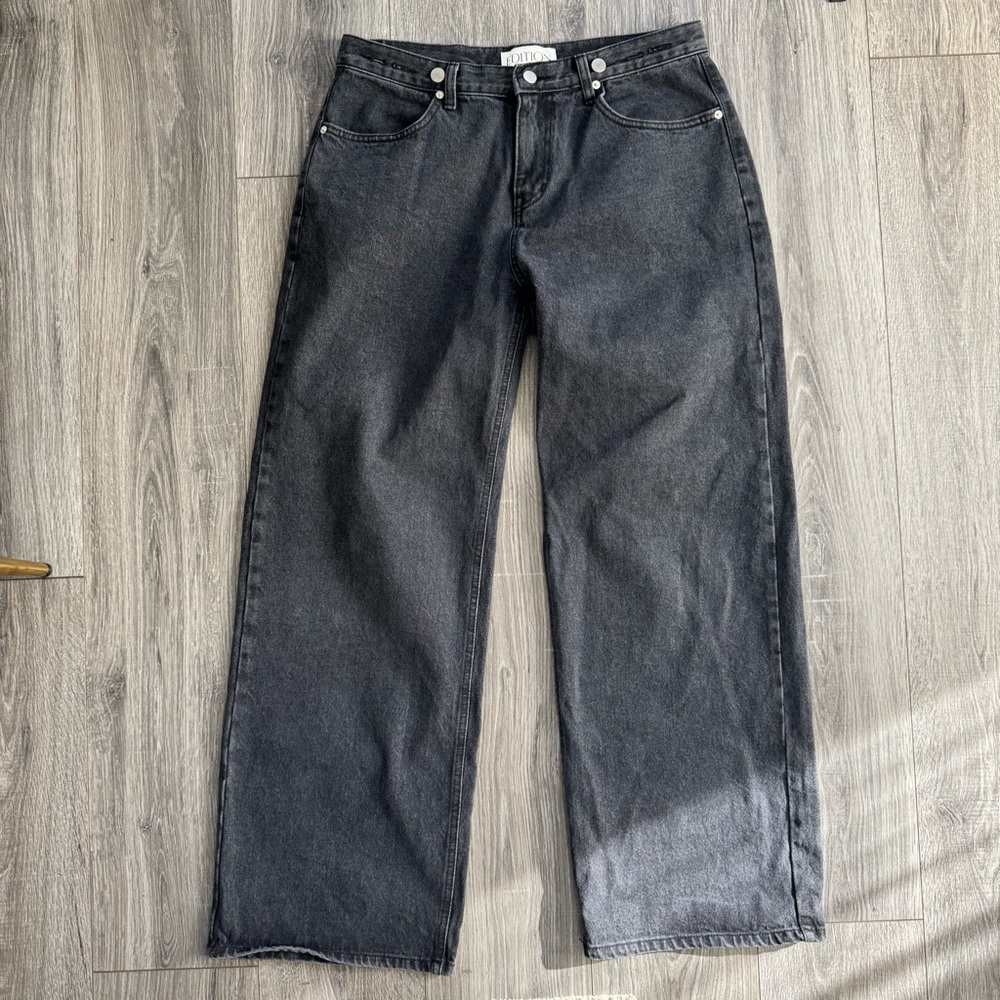 Women's Black Baggy Jeans